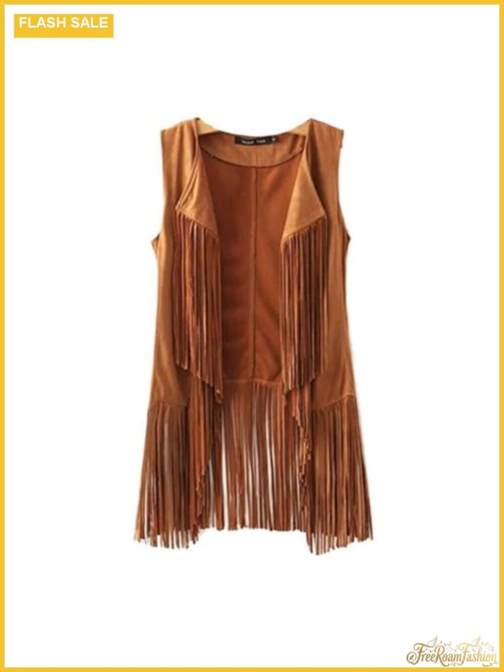 Sleeveless Fringe Vest Cardigan
